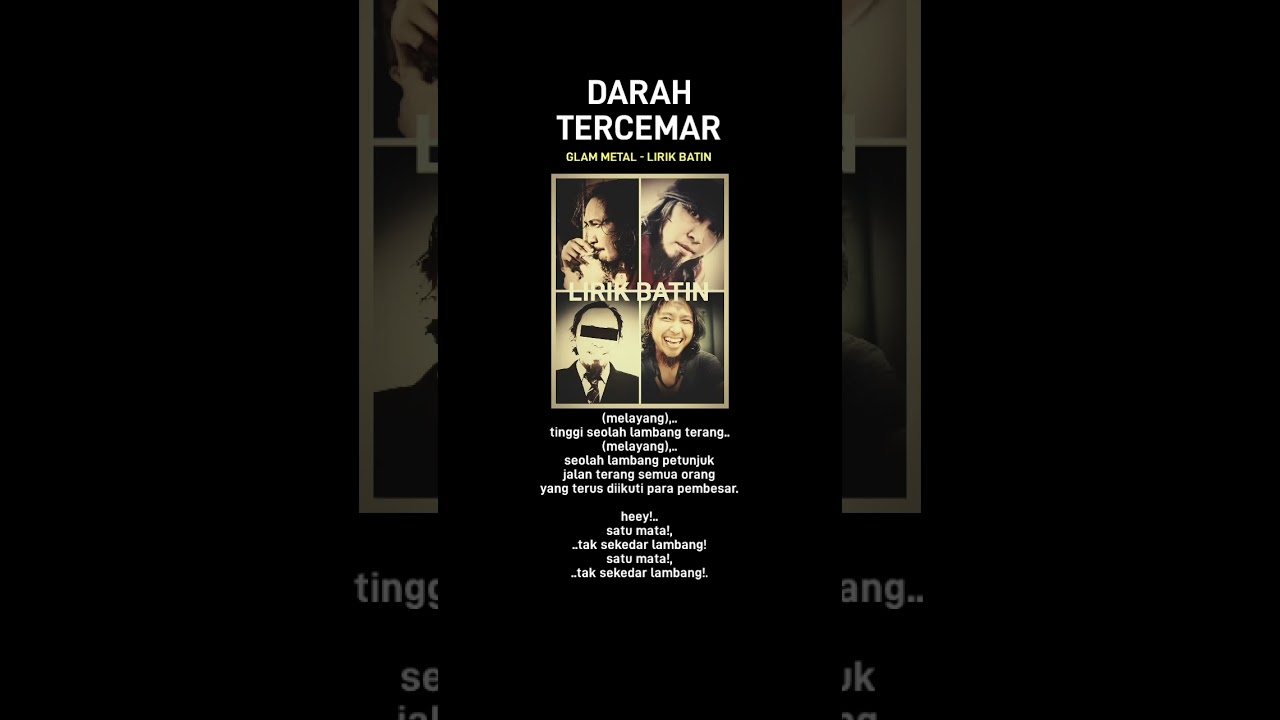 DARAH TERCEMAR - LIRIK BATIN (Glam Metal)