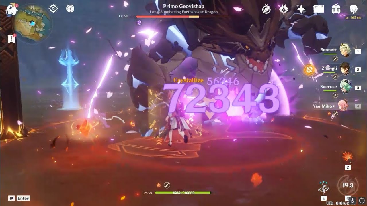 C0 Yae Miko 200K + burst lvl 6 talents | Genshin Impact