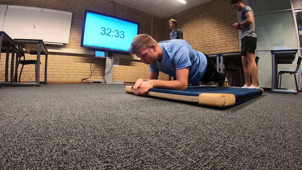 60 minuten planken.
