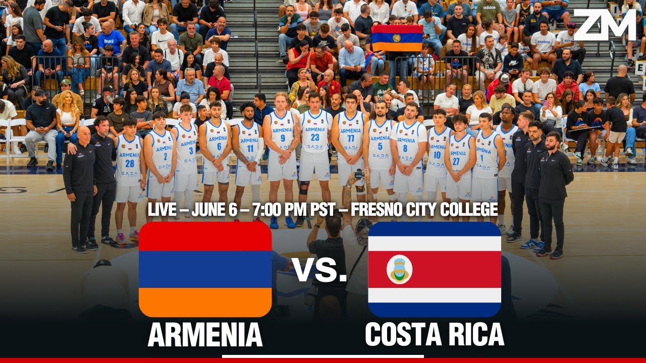 Armenia vs Costa Rica – Fresno International Friendly | June 6, 2025 – 7:00 PM PST