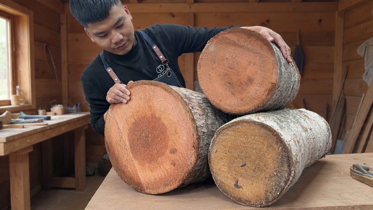 Building a UNIQUE Table From Coconut Wood! Incredible Idea From A 50-Year-Old Carpenter