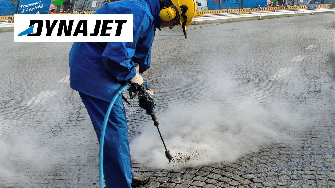 Removing Road Markings With DYNAJET High-Pressure Cleaner