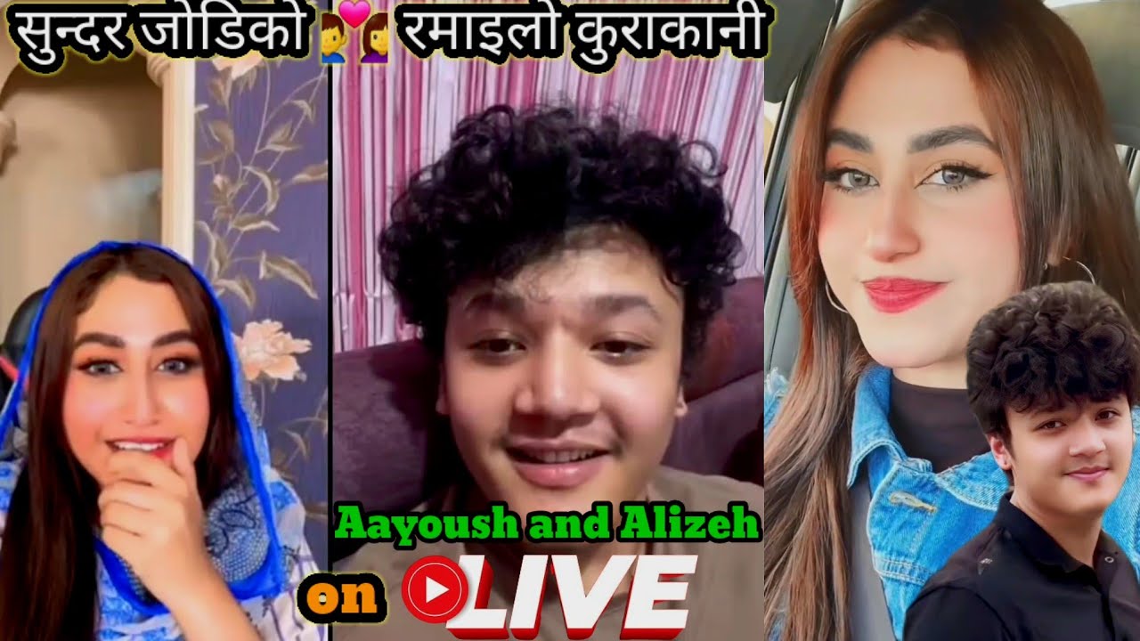 Aayoush 🇳🇵 And Alizeh 🇦🇪 Romantic Moment on Live May 7 Full HD #aayoushsinghthakuri #alizehjamali