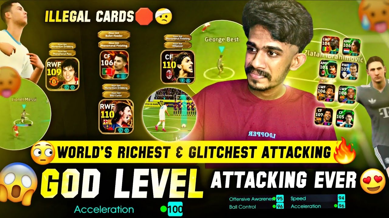 GOD Level Attacking Ever😱😍😳 World's Richest Attacking Ever🔥in Efootball26 📈 Top Epic Big Time Cards🥵