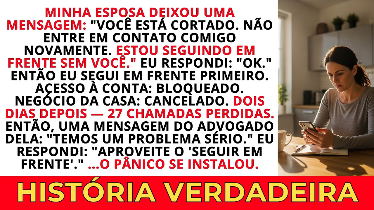 Minha esposa mandou mensagem: 