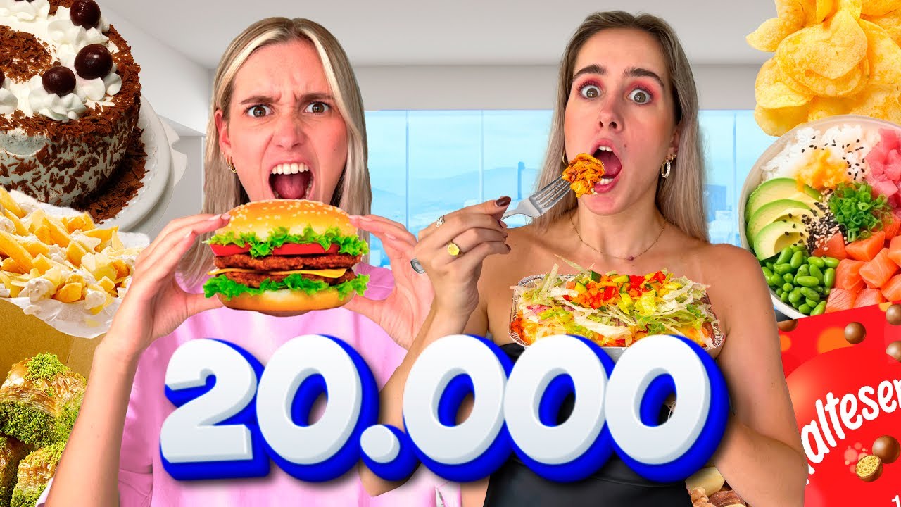 20.000 CALORI&Euml;N  ETEN BINNEN 24 UUR!🍔