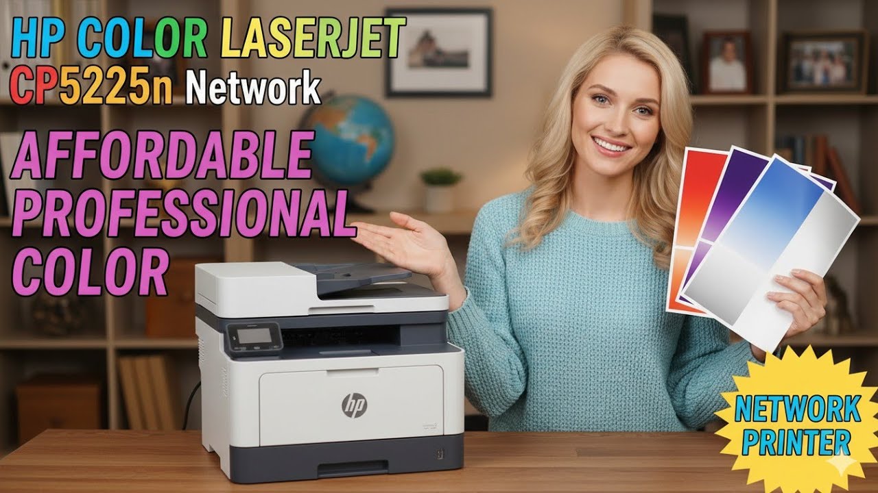 HP Color LaserJet CP5225n Network Printer Delivers Affordable Professional Color