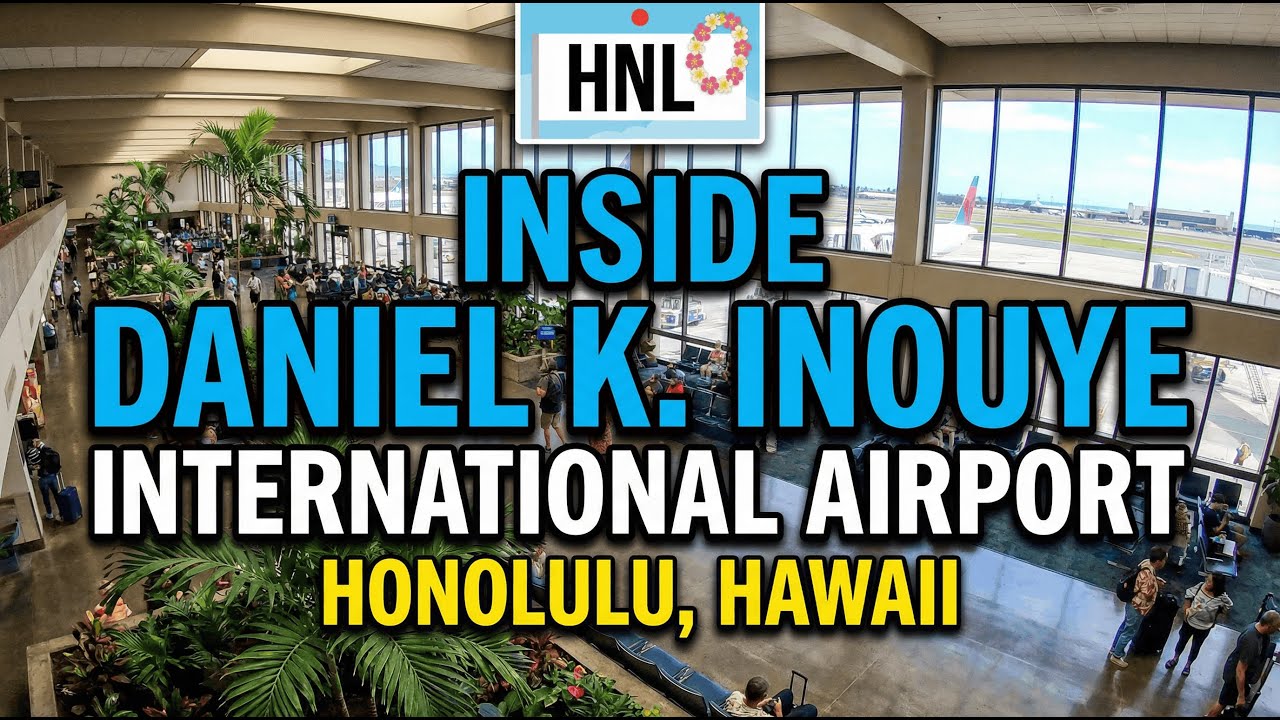 Inside Daniel K. Inouye International Airport - Honolulu, Hawaii