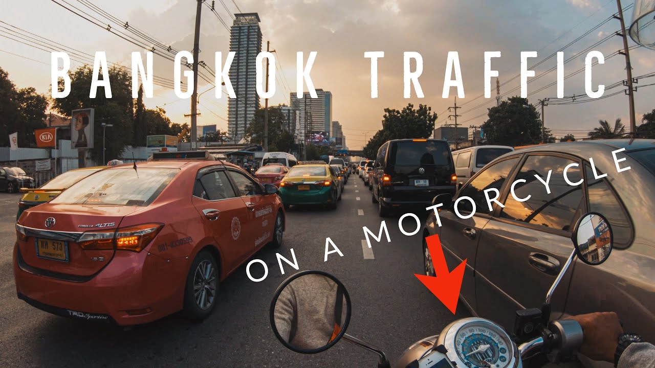 Rush Hour through Bangkok Traffic Jam | RAW Footage in 4k