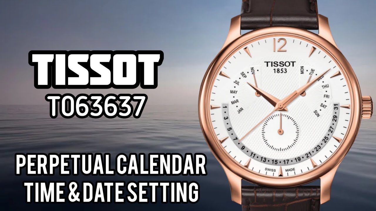 TISSOT Perpetual Calendar T063637 All Reset and Time Date Setting | SolimBD | Watch Repair Channel
