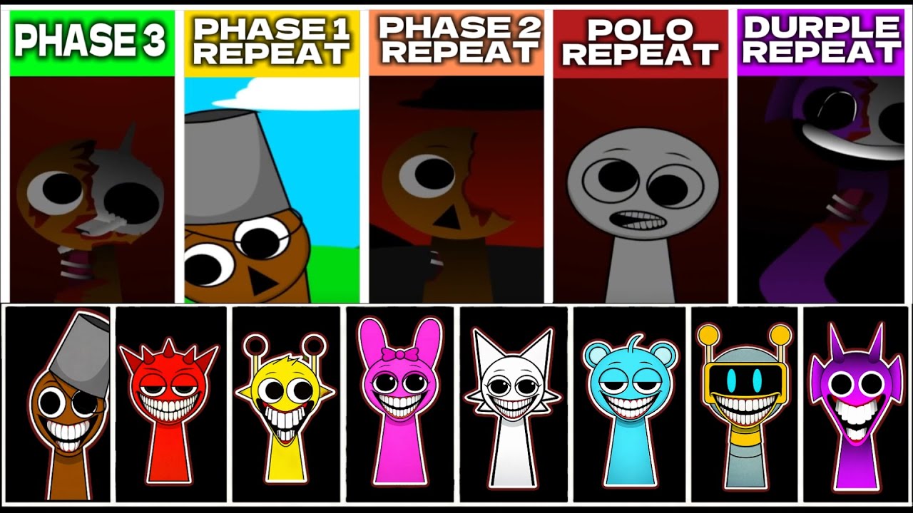 Sprunki But Phase 1, Phase 2, Polo And Durple REPEAT After PHASE 3