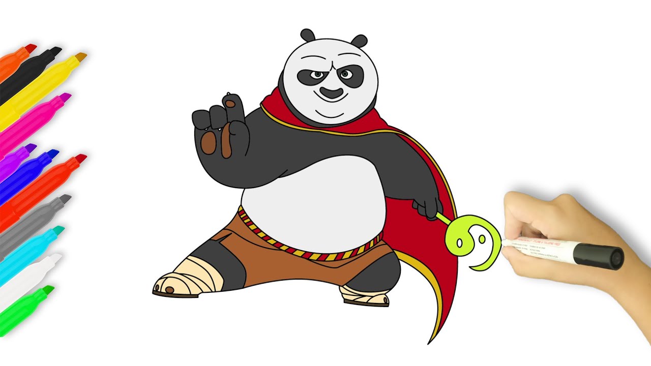 How to Draw Po | Kung Fu Panda 4