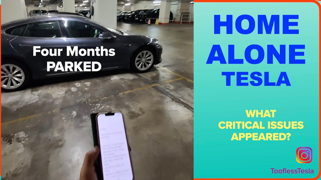 Home Alone Tesla Battery Drain After Four Months | Issues with a Long-term Parked Electric Vehicle