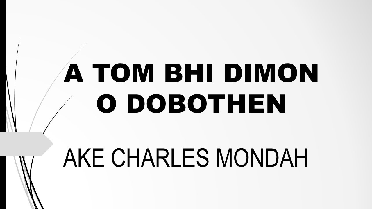 A tombi dimon O Dobothen de CHARLES MONDAH