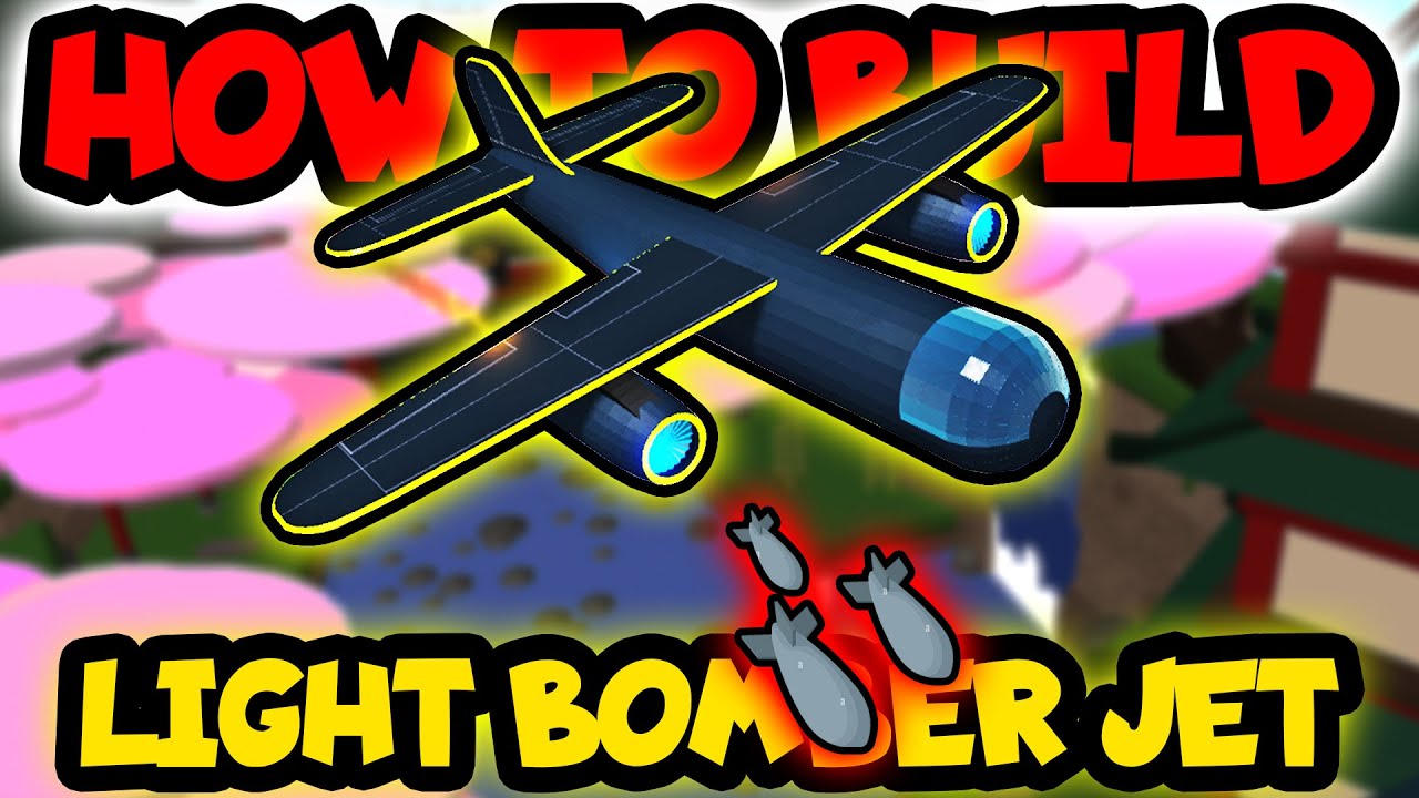 How to Build Light Bomber Jet Plane in Roblox Build a Boat for Treasure Micro Block Aircraft