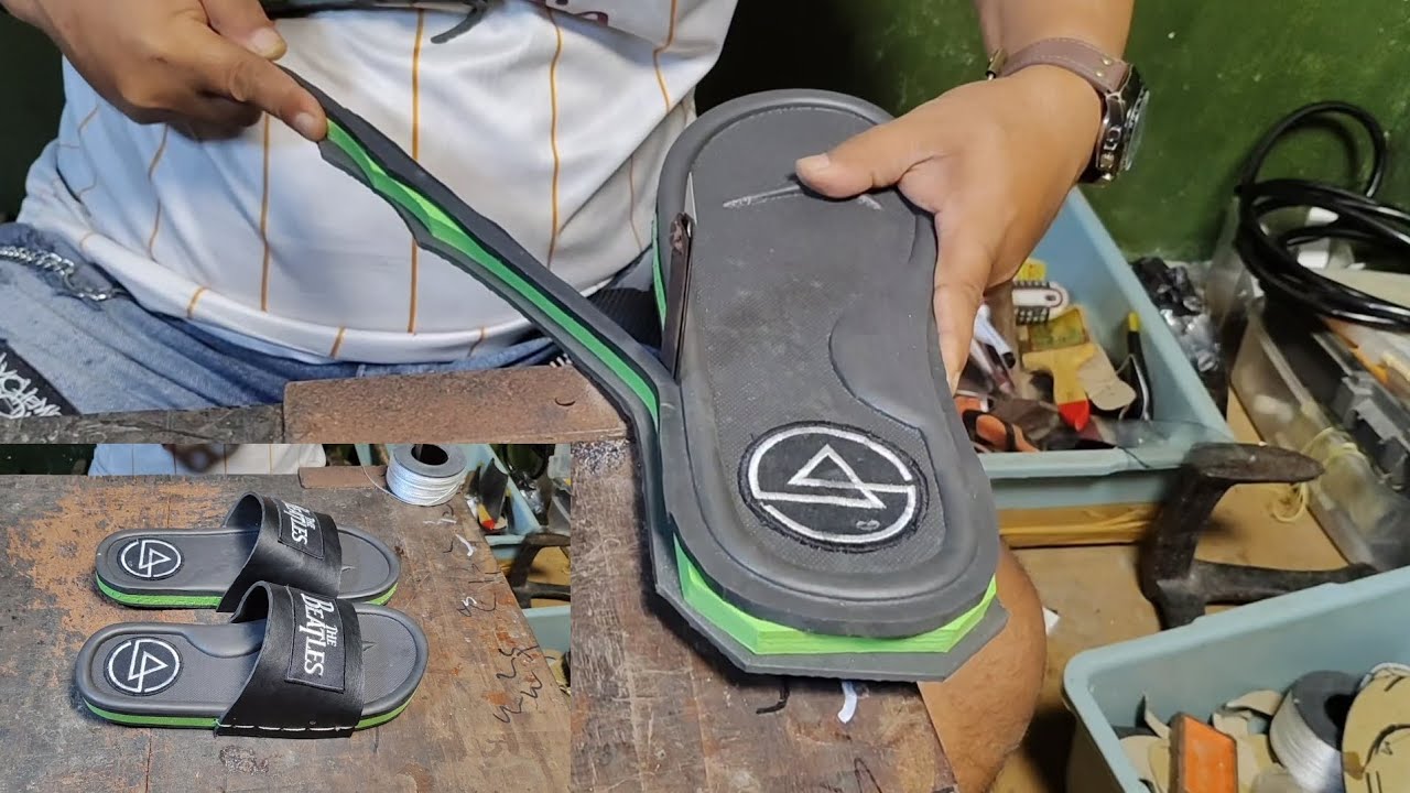 Logo emblem untuk motif sandal 