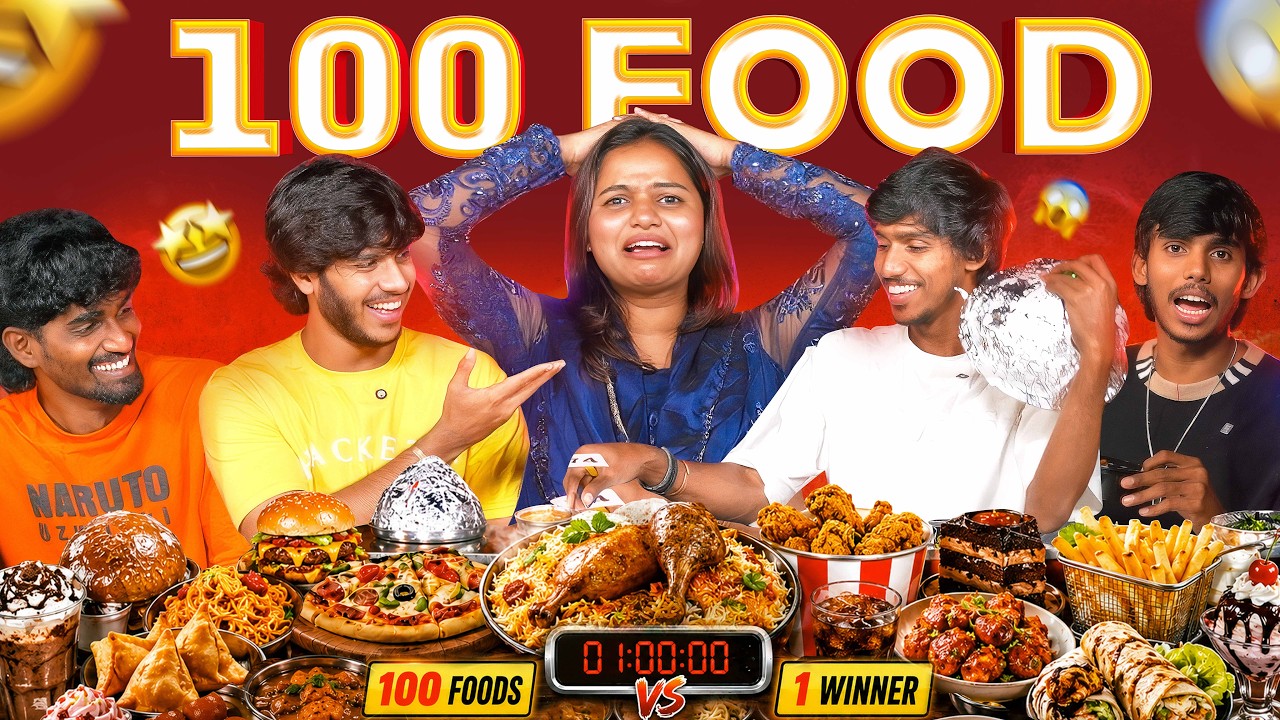 100 Foods Challenge Tamil 🍕🍗 Final Result Unexpected 😳 Yaru win aairupa??🙄#nrfm #challenge #food
