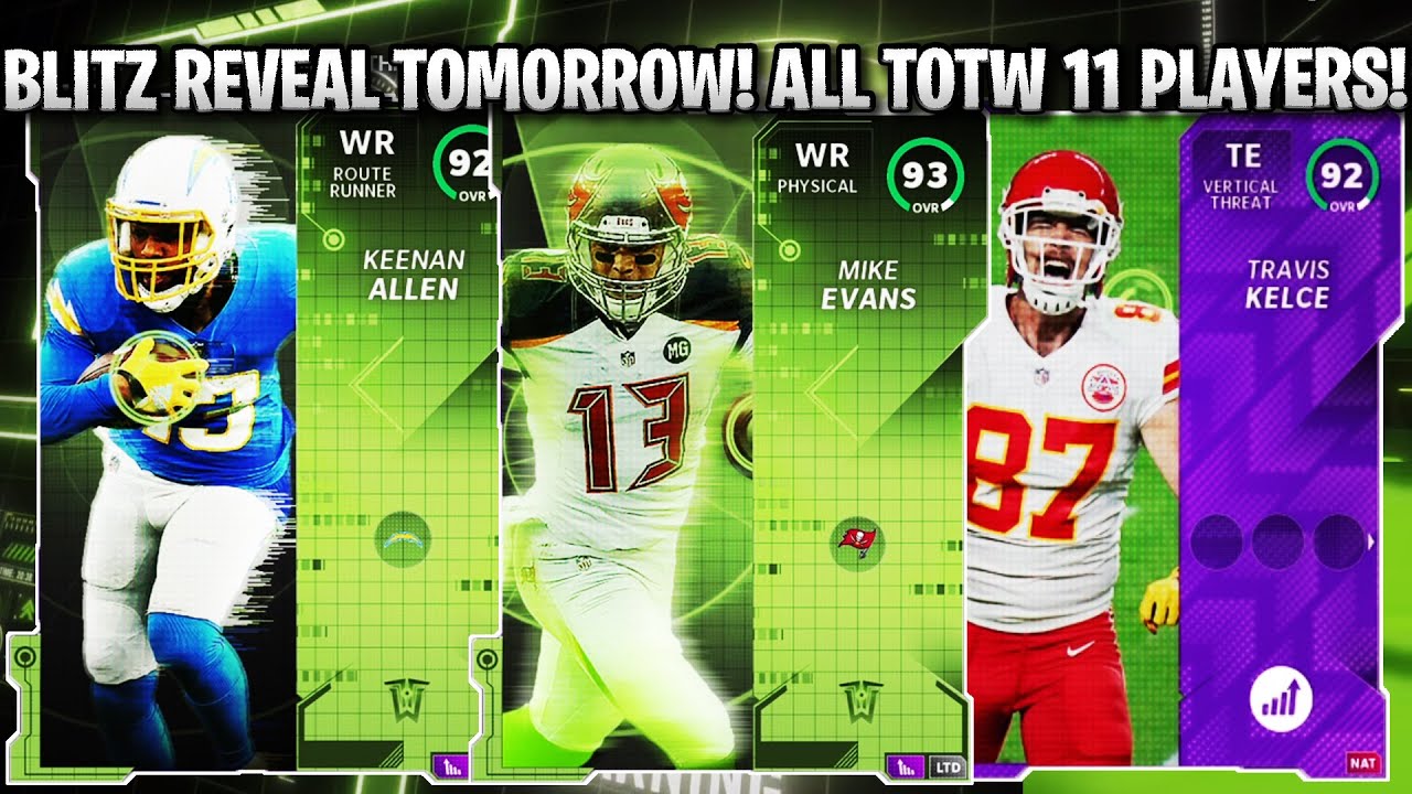 BLITZ-ПРЕДСТАВЛЯЕТСЯ ЗАВТРА! РАСКРЫТЫ ВСЕ ИГРОК 11-Й НЕДЕЛИ TOTW! LTD ЭВАНС, КИНАН И ДРУГИЕ! | MADDEN 21