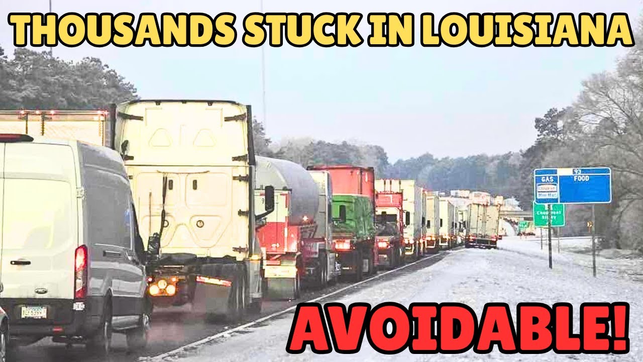 INTERSTATE SHUTDOWN in Louisiana | Bonehead Truckers