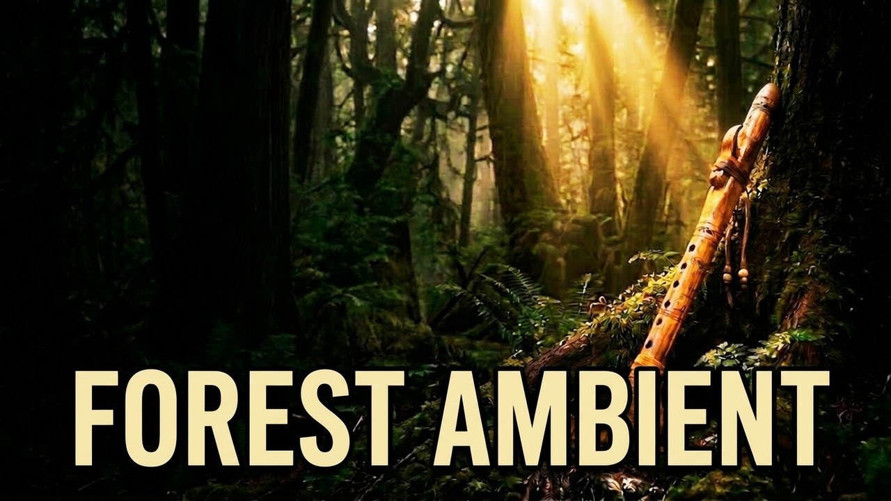 Forest Ambient Music Vol.9 | Calm Tribal Flute & Deep Woods Atmosphere for Focus | 1 Hour