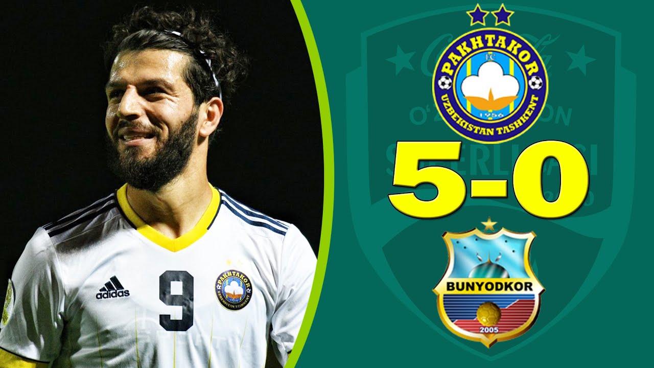 Paxtakor 5-0 Bunyodkor Superliga 5-tur Barcha gollar va o'yin sharhi.