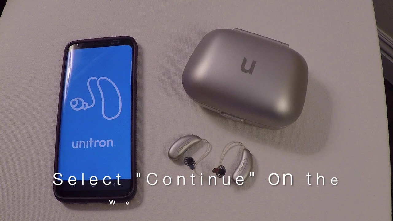 Pairing Unitron hearing aids with Android