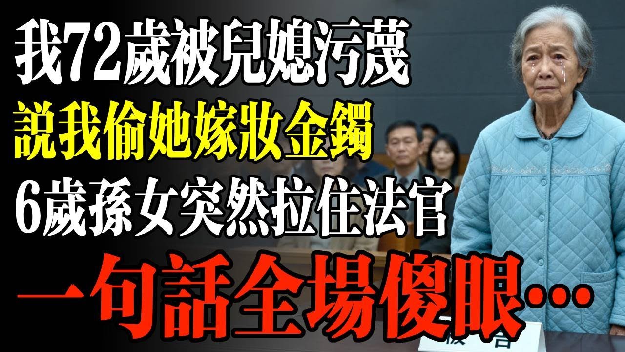 我72歲被兒媳污衊，說我偷她嫁妝金鐲，6歲孫女突然拉住法官，一句話全場傻眼…#幸福 #人生 #故事 #老年 #退休後 #情感 #人生感悟 #養生 #哲理 #老年生活