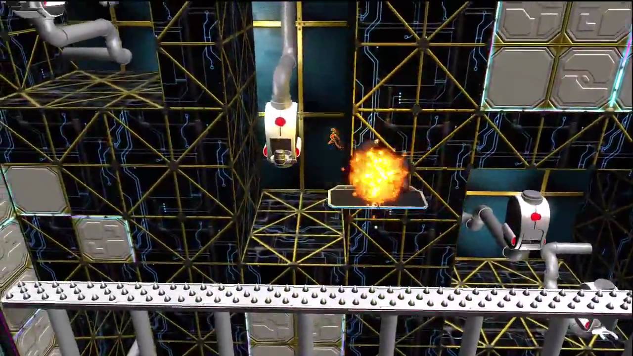 Splosion Man HD Gameplay (XBLA) - Level 3-5 and Cake