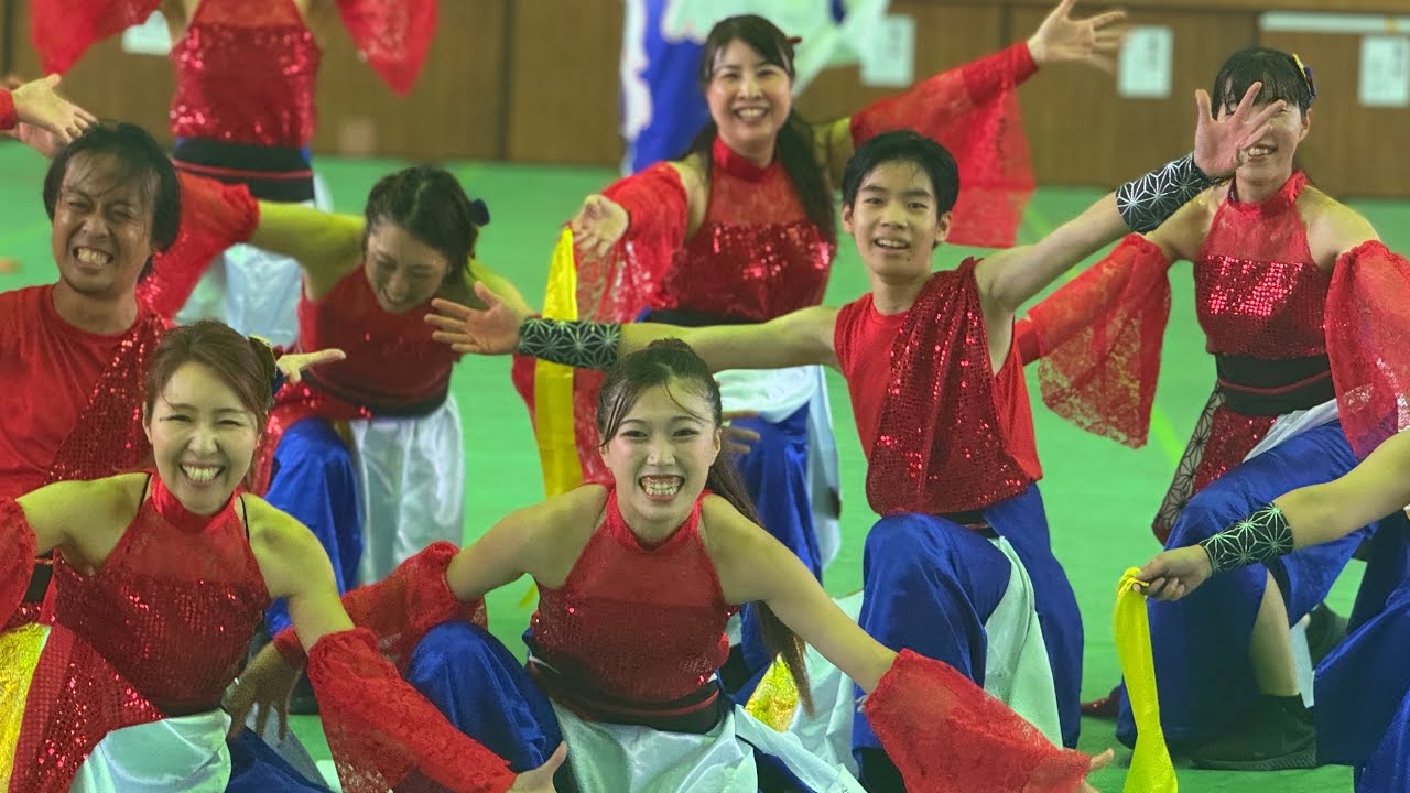 ［4K］あっぱれ青組/第15回川棚かっちぇてYOSAKOI祭り2025.09.28/中央公園体育館（サブ）会場