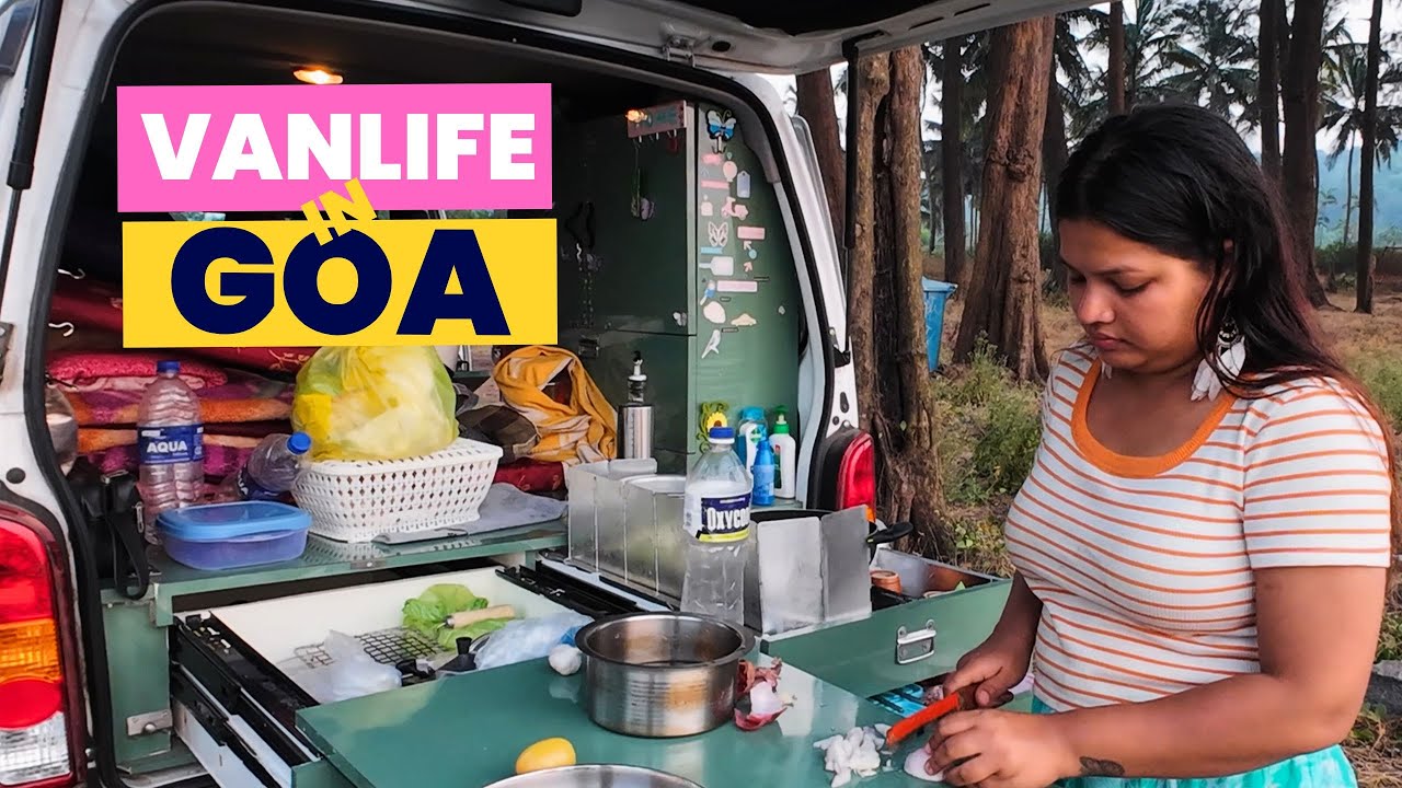 How We Live in a Tiny Van in Goa 😮 | Vanlife India | EP 1