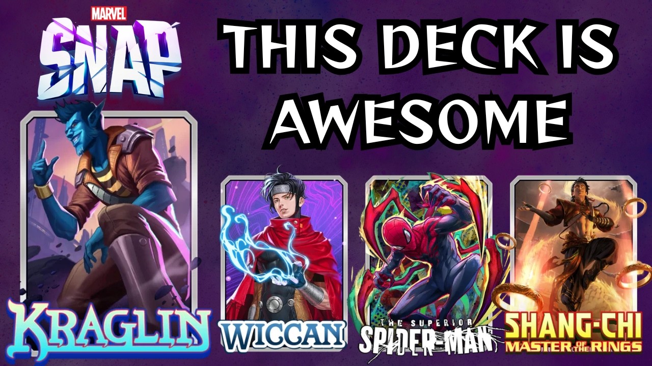 Overclocked: Managing Massive Energy with Kraglin and Wiccan | Marvel Snap Gameplay
