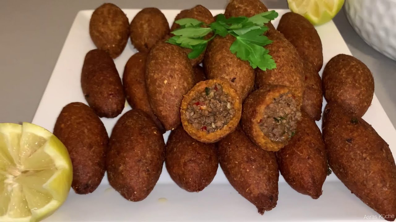 Me Irok çekır| اطيب طريقة كبة مقلية اوووه | İçli köfte Tarifi | Bulgurklöße mit Hackfleischfüllung