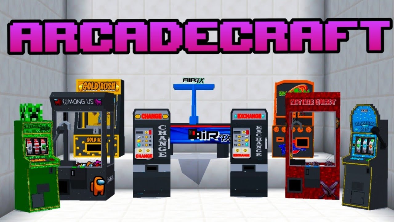 MAQUINITAS EN MINECRAFT | Arcade Craft Addon Minecraft PE 1.18