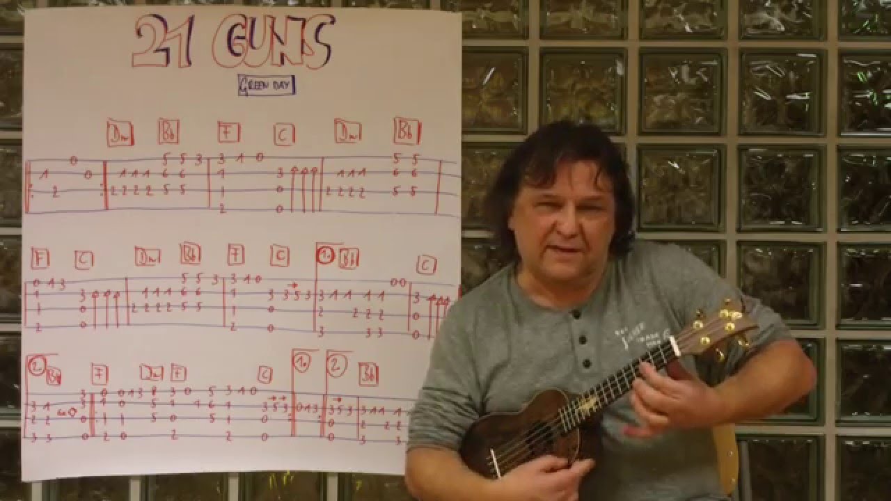 Fingerstyle Ukulele Lesson #18: 21 GUNS (Green Day)