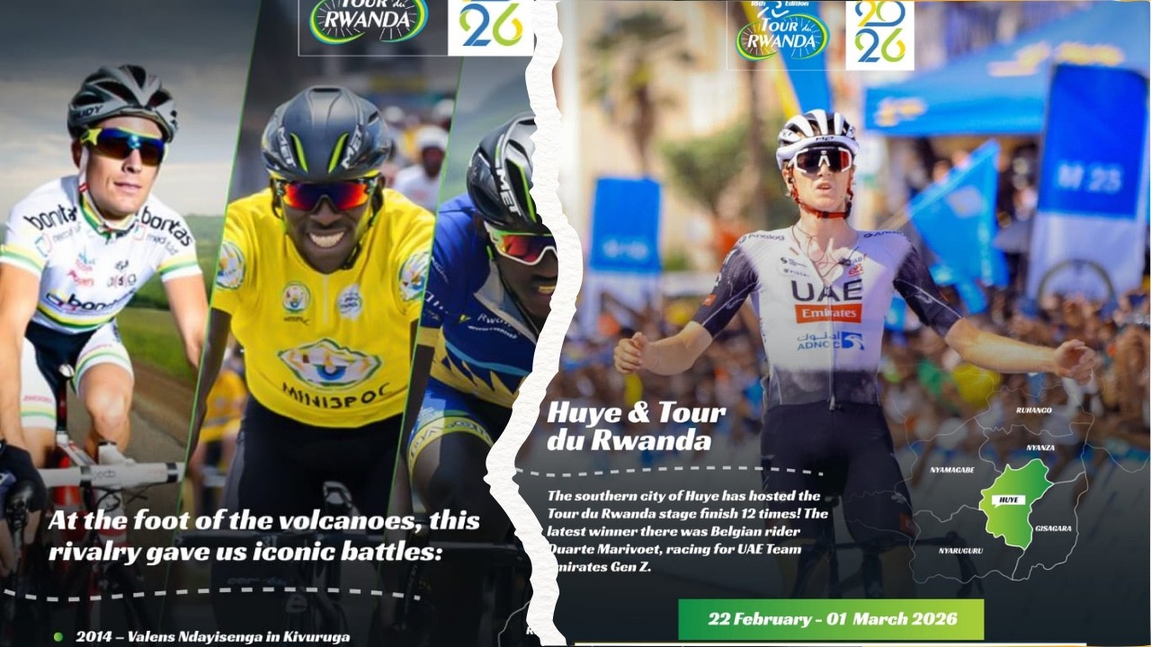 dore amateka yahazagenda hasorezwa etape za Tour du Rwanda. Abahanzi mu igare ni uburyohe.