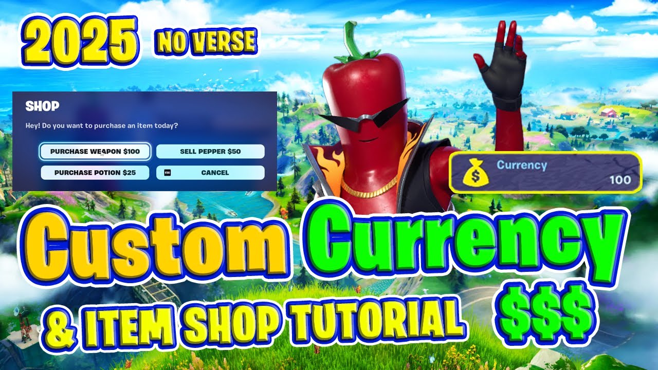 Fortnite Creative Custom Currency & Item Shop Using Stat Devices