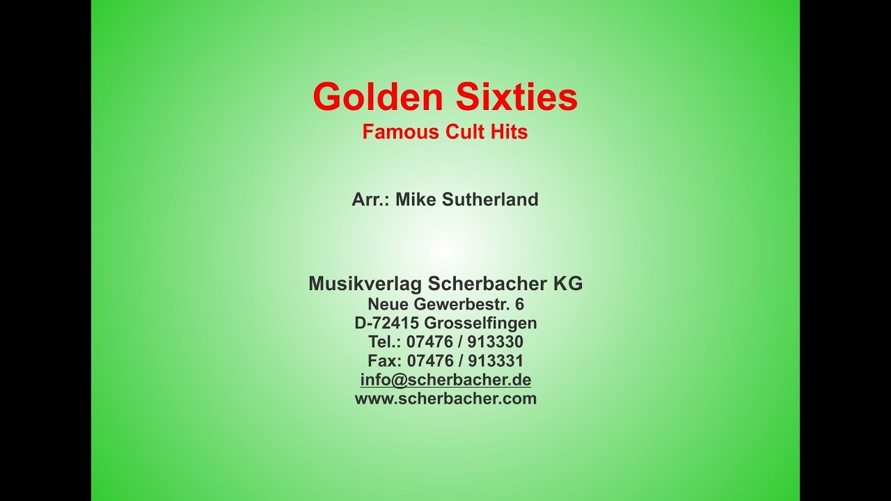 Golden Sixties | Musikverlag Scherbacher