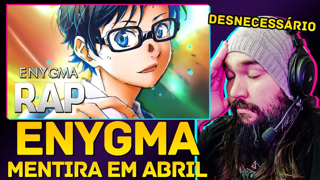 Rap do Arima Kousei (Shigatsu wa Kimi no Uso) | Mentira em Abril | Enygmas 86 | REACT - REAÇÃO