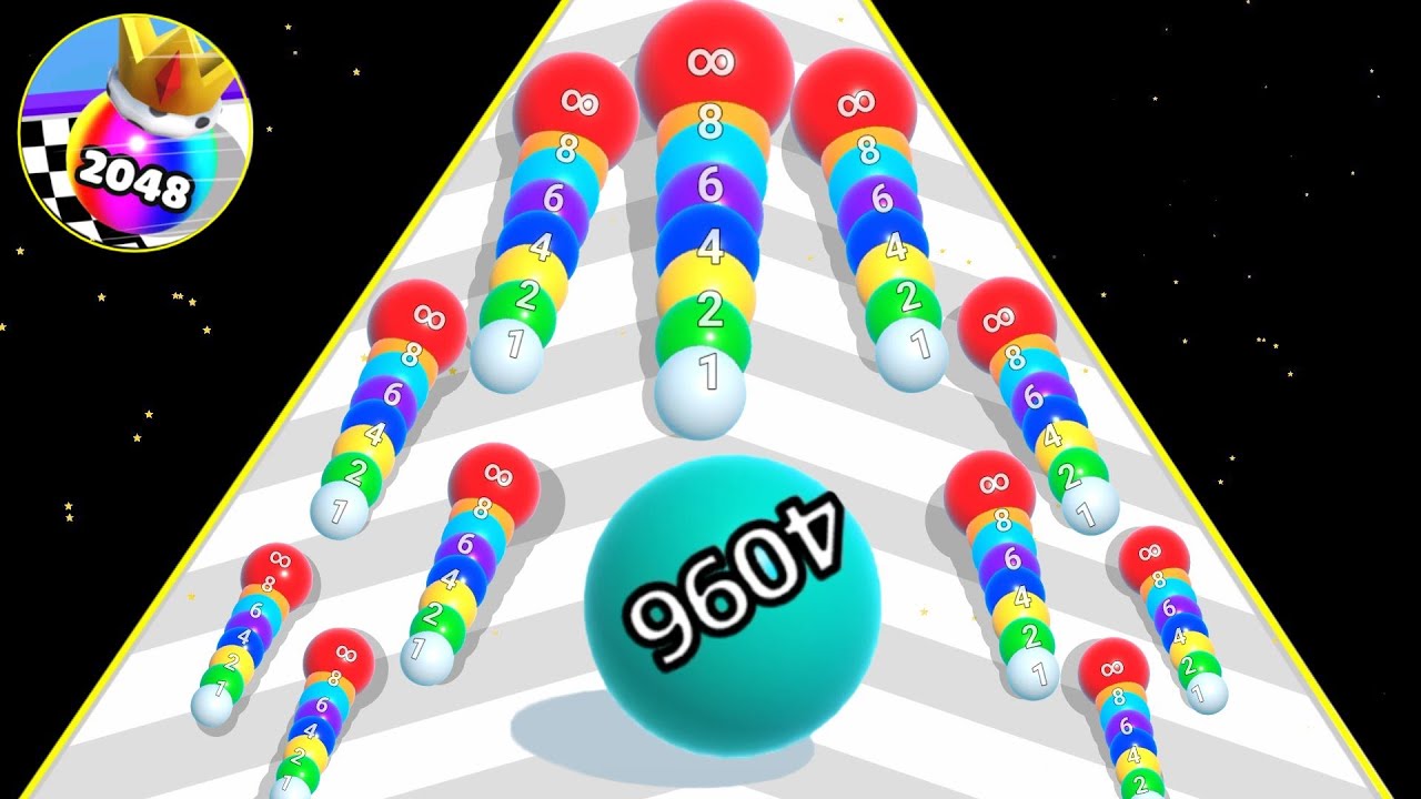 🔮Ball Run infinity ♾️ vs draw to smash logic puzzle - 2048 (New Update) Gameplay New Update Part #25