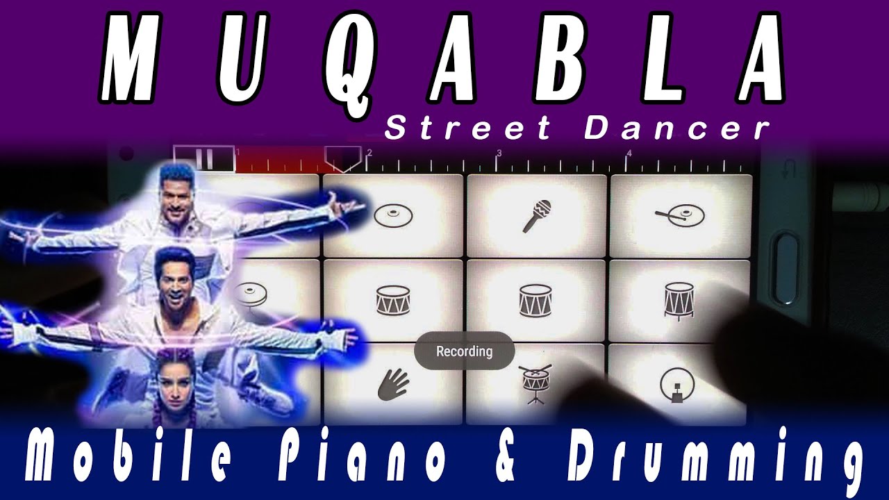 Muqabla Mobile Piano Drumming Keyboard Instrumental WalkBand Mix A.R.Rahman Prabhudeva Street Dancer