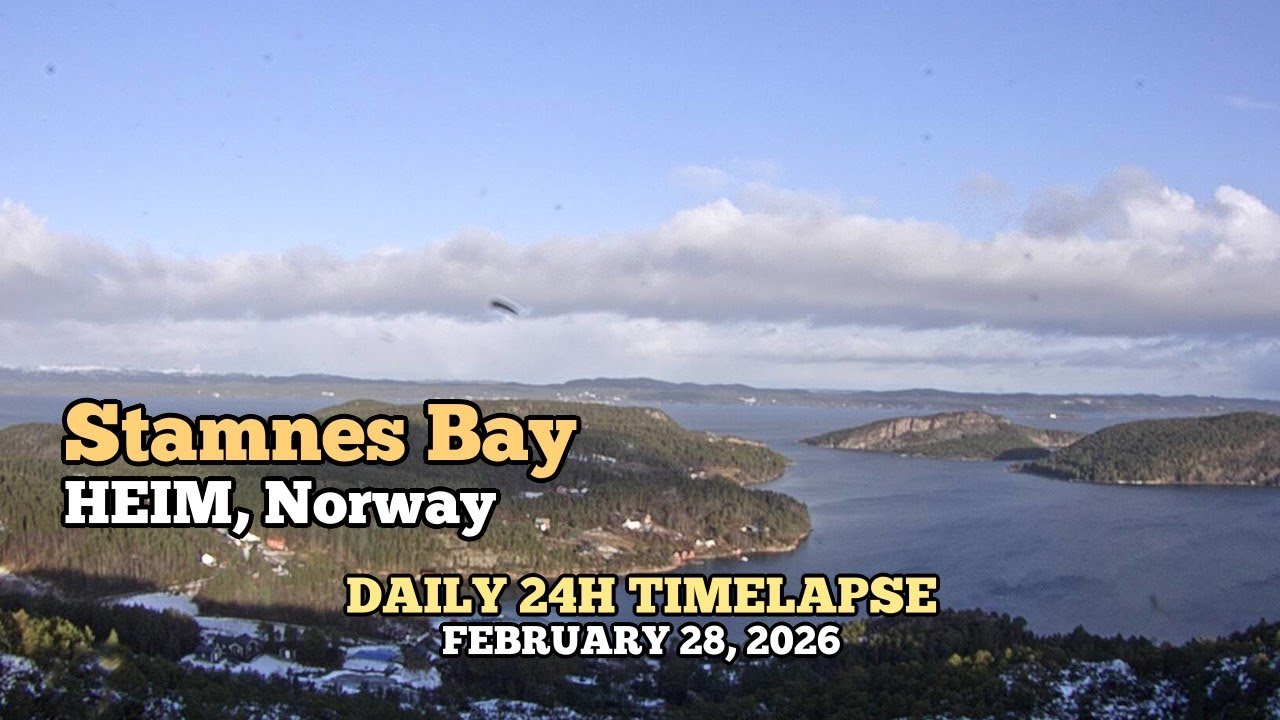 Stamnes Bay - Daily Timelapse: February 28, 2026 [Trøndelag, Norway]