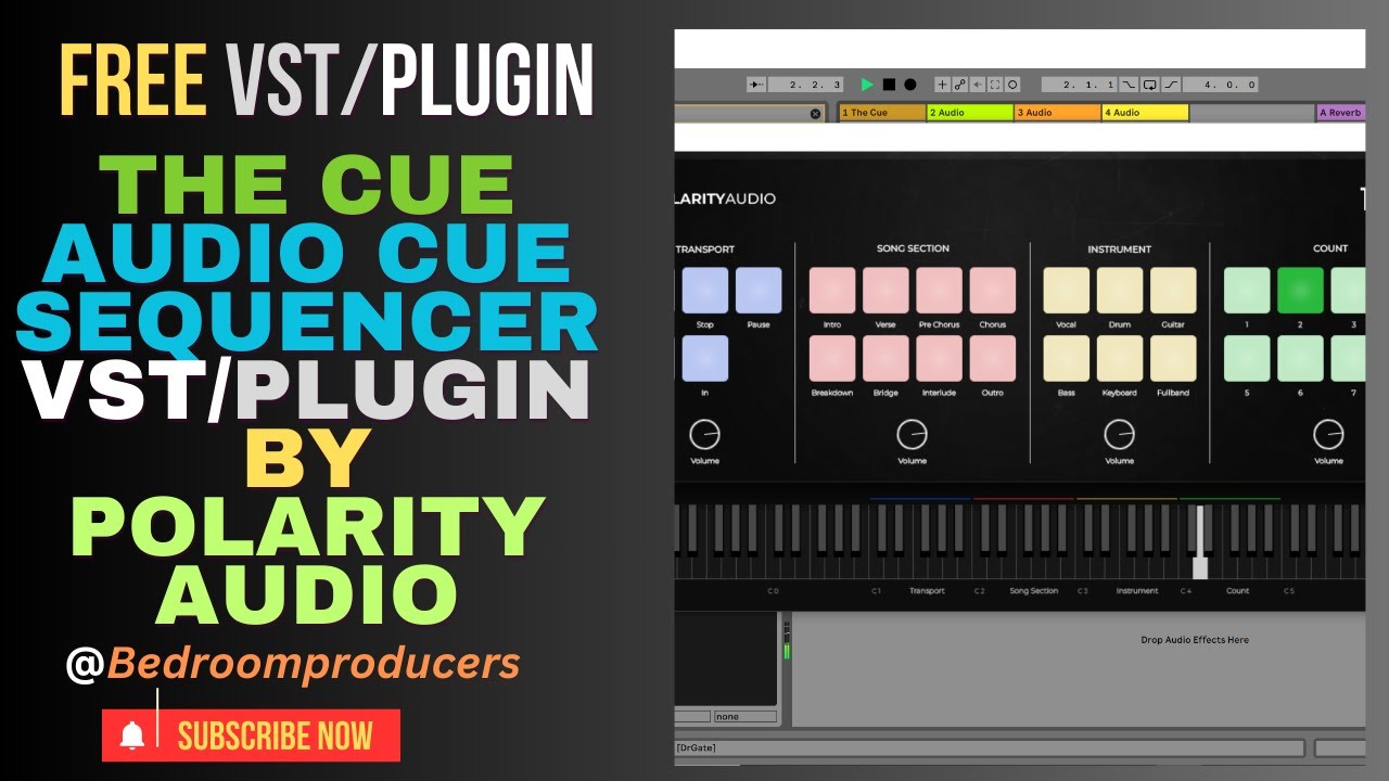 The Cue - FREE Audio Cue Sequencer VST/Plugin by Polarity Audio #TheCue #PolarityAudio