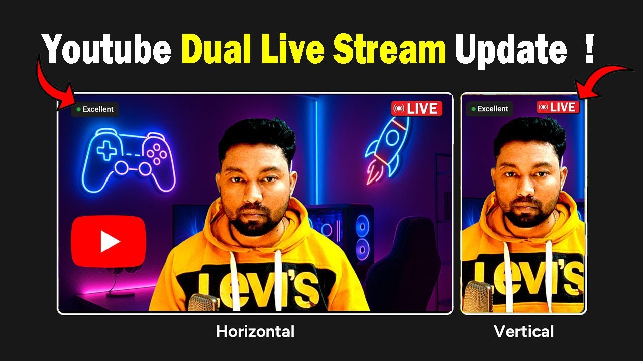 YouTube's NEW Vertical & Horizontal Livestreaming Tool | YouTube Dual Streaming