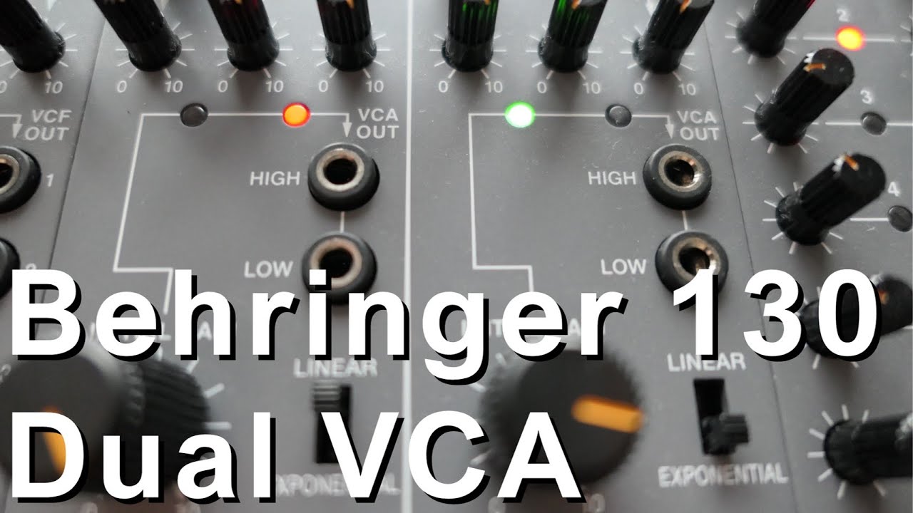 Behringer 130 Dual VCA ~ how it sounds & saturates
