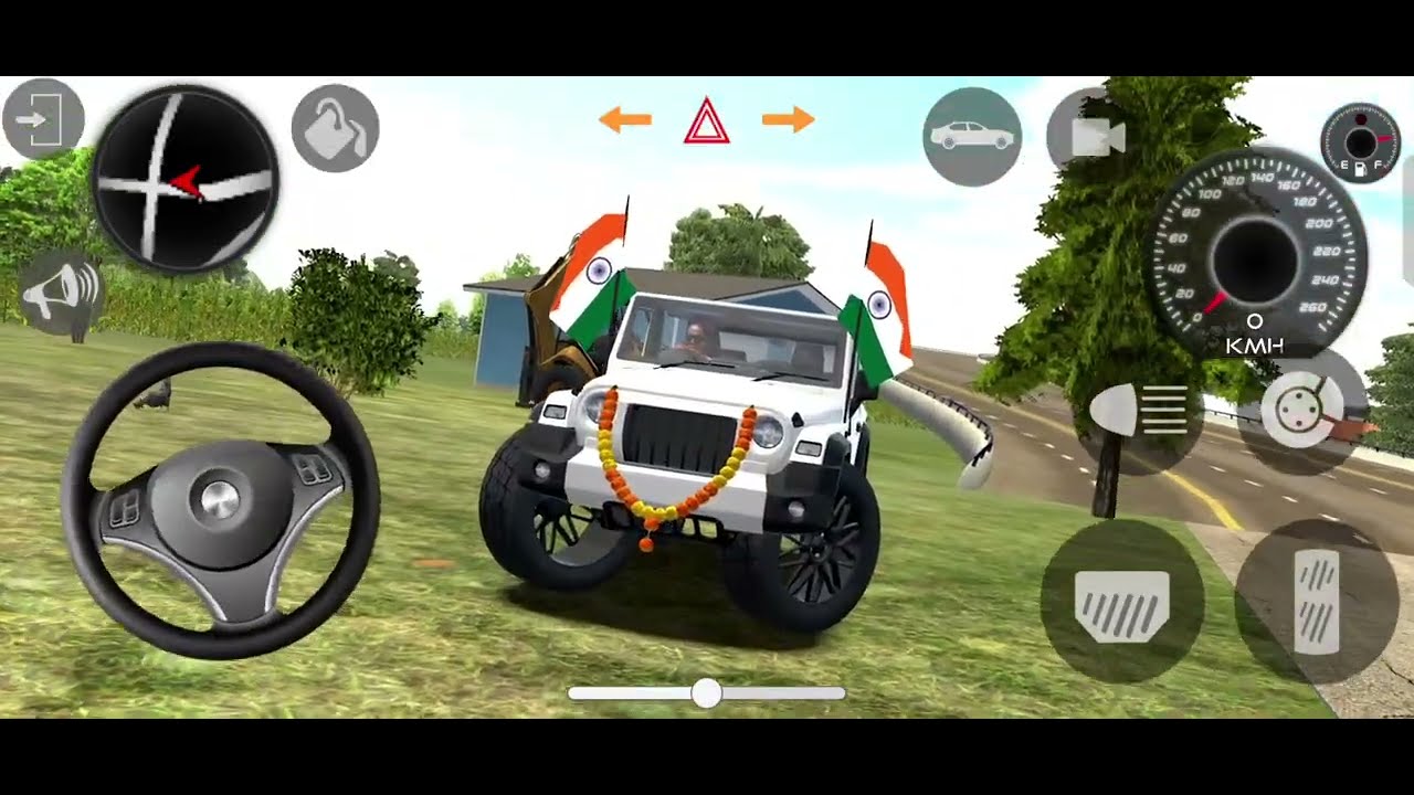Modified Mahindra Thar😈Games:Indian White Thar (Gadi Wala Games) Car Game Android Game - #2025