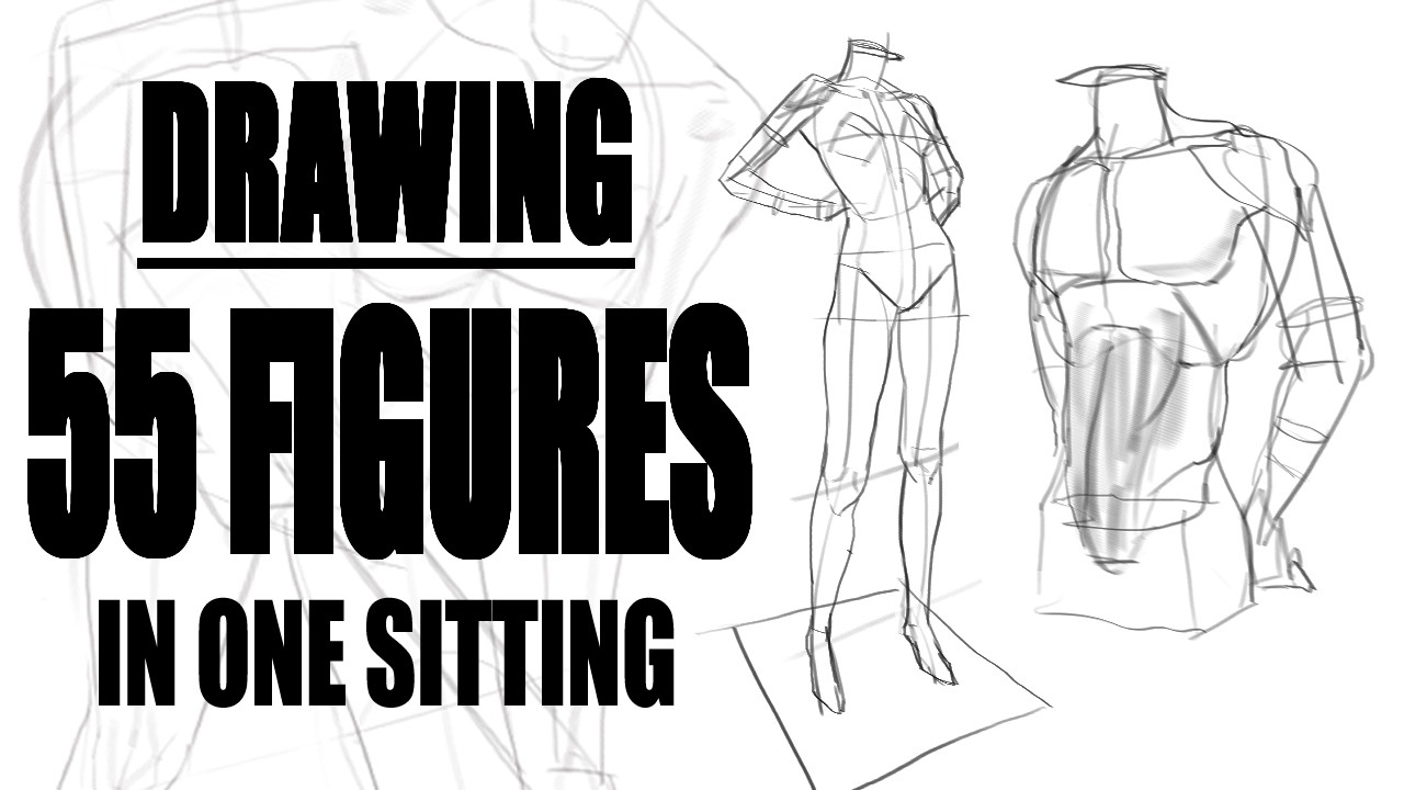 can i draw 55 figures in one sitting?