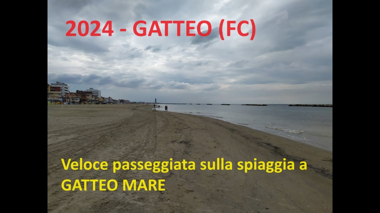 2024 - GATTEO (FC) - Veloce passeggiata sulla spiaggia a Gatteo Mare