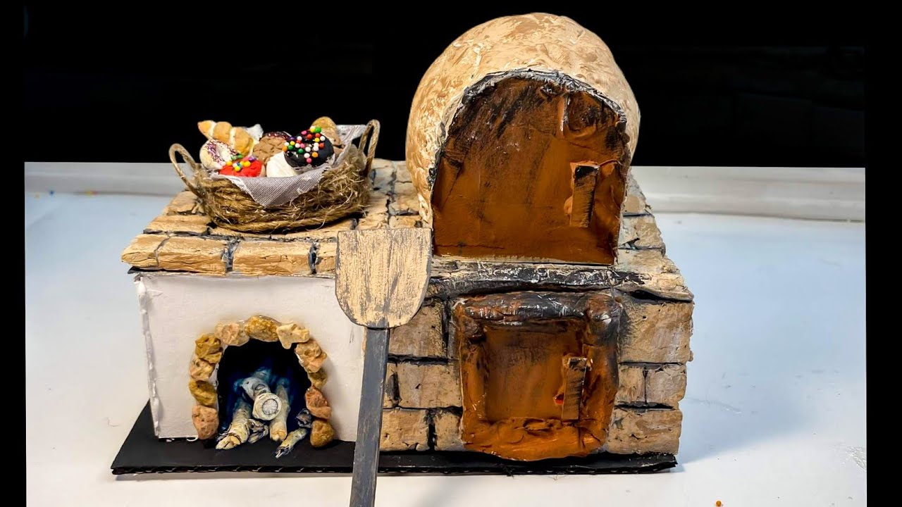 Cómo Hacer Un HORNO MINIATURA Para BELENES 🥖 Ideas Para Decorar Tu Nacimiento Navideño 🎄