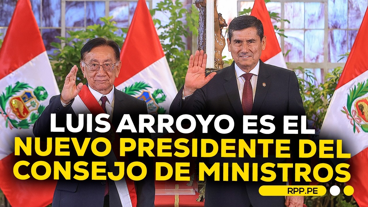 Luis Arroyo juró como presidente del Consejo de Ministros #DESPACHORPP | BREAKING