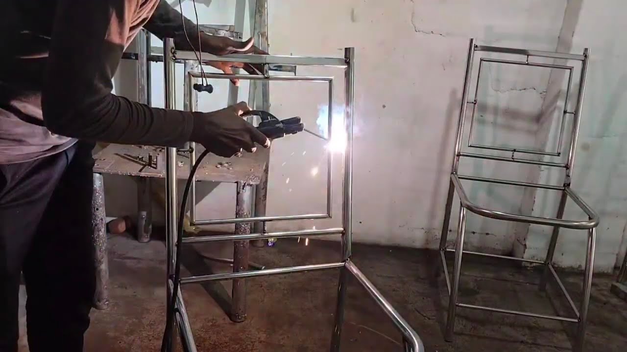 Stainless Steel Chair Making | Modern Welding & Finishing Techniques